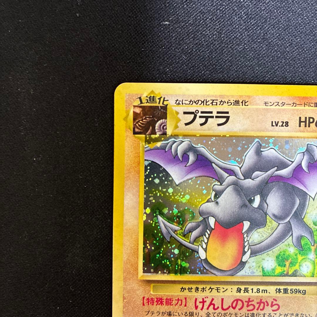 極美品 プテラ 旧裏 化石 げんしのちから