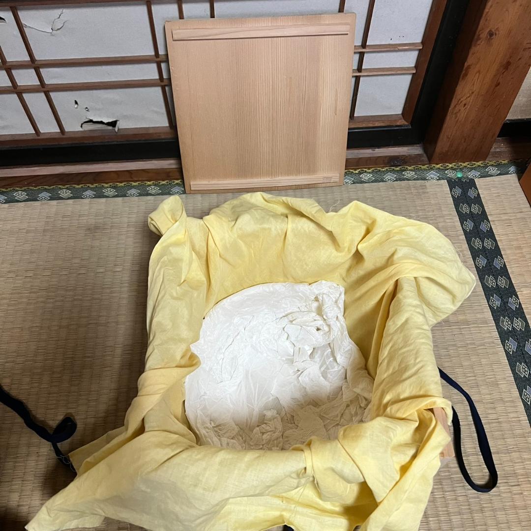 佐藤清光作　海老丸釜　共箱付き　茶道具