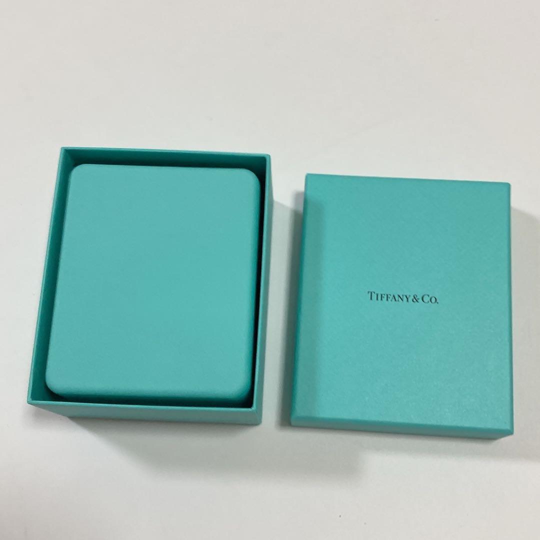 極美品　ティファニー　ネックレスケース　空箱　リボン付き　ブルーボックス