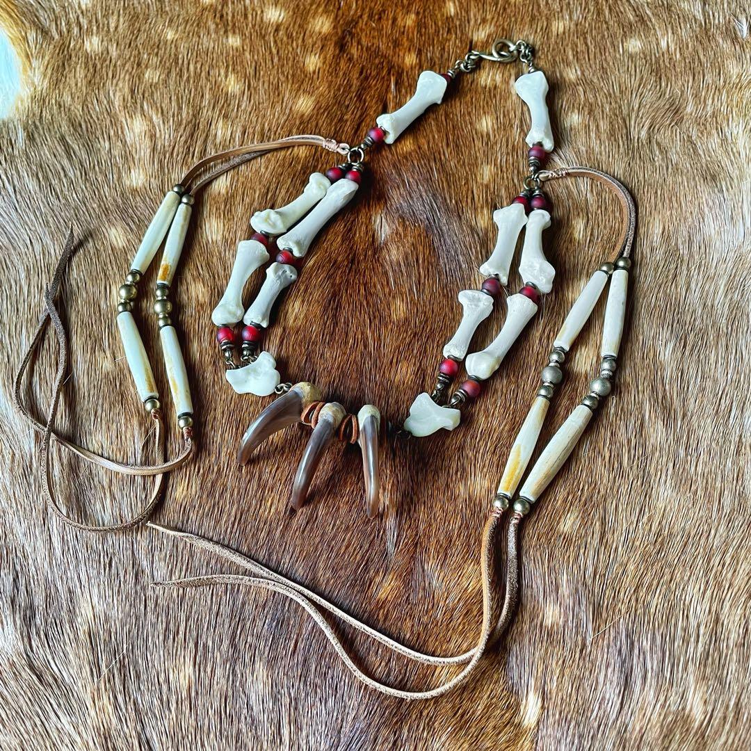 ネックレス・ペンダント Bone craft / three finger bear claw