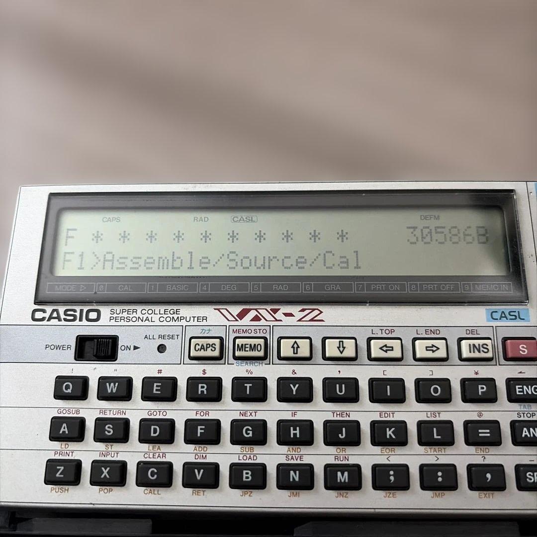 CASIO VX-2 ポケットコンピューター動作確認済み