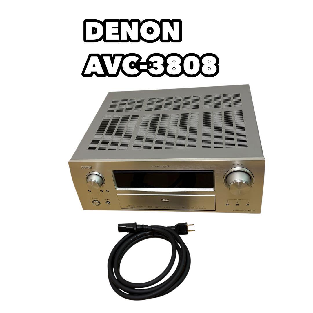 【美品】DENON AVC-3808 AVアンプ 電源ケーブル付　デノン