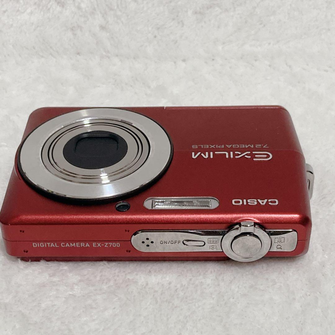 【美品】CASIO EX-Z700 デジカメ カシオ カメラ レッド