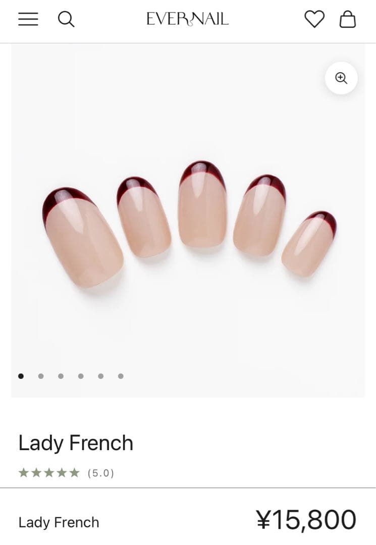 EVERNAIL ネイルチップ レディフレンチ
