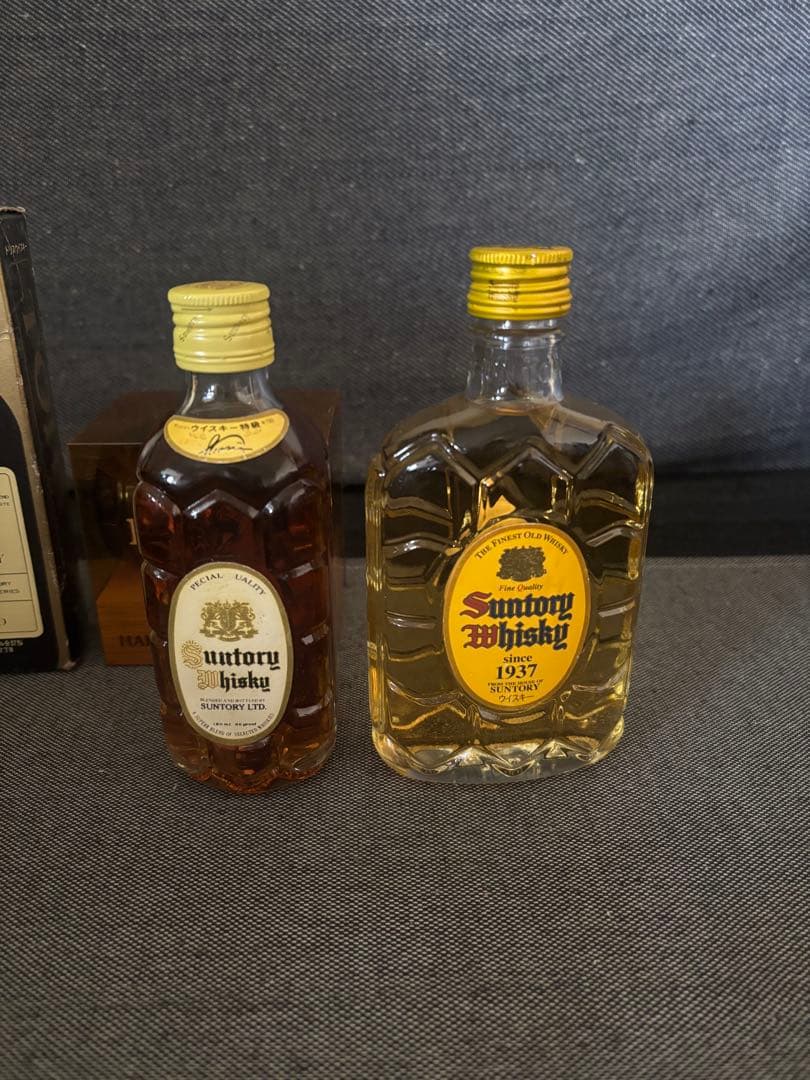 ニッカ竹鶴12年　サントリー角瓶など　ウイスキー古酒　ミニボトル10本セット