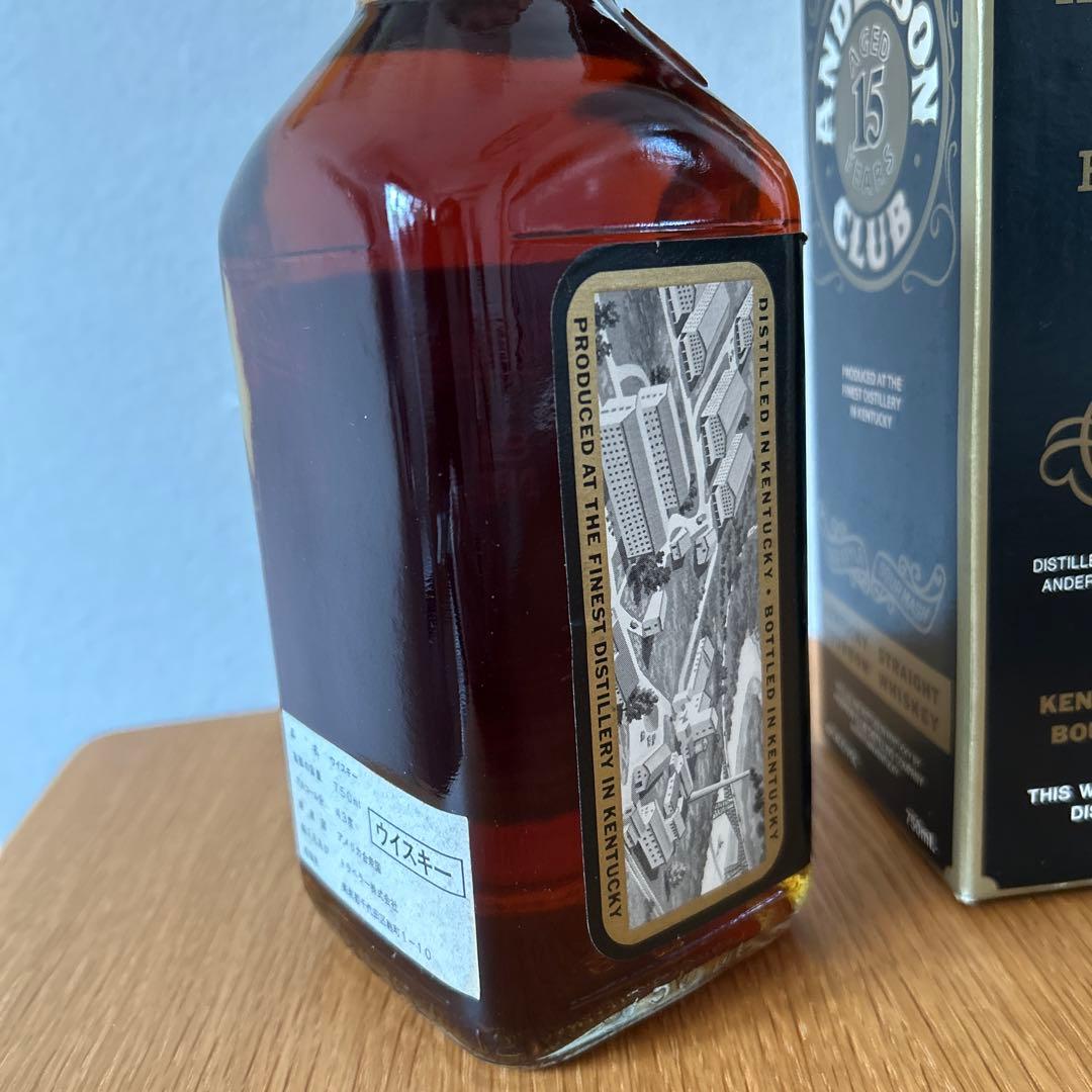 t*m様 ANDERSON CLUB 15年 バーボンウイスキー 750ml