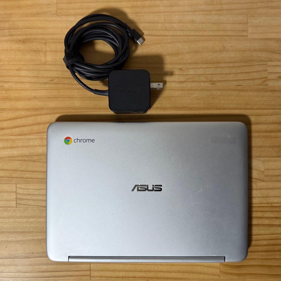 ASUS Chromebook C101P ノートパソコン シルバー 10.1