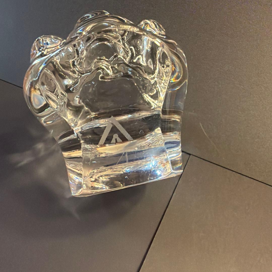 Lead Crystal ブルドッグ　西ドイツ