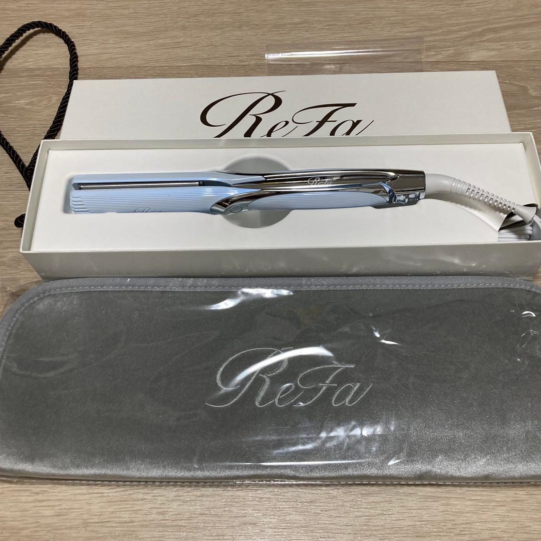 新品　保証書　ケース付き　リファ　ストレートアイロン プロ　ホワイト　Refa