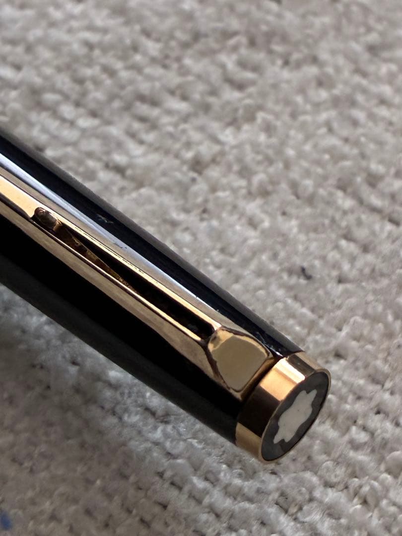 ◾️美品◾️MONT BLANC モンブラン◾️ハンマートリガー式ボールペン◾️黒／金