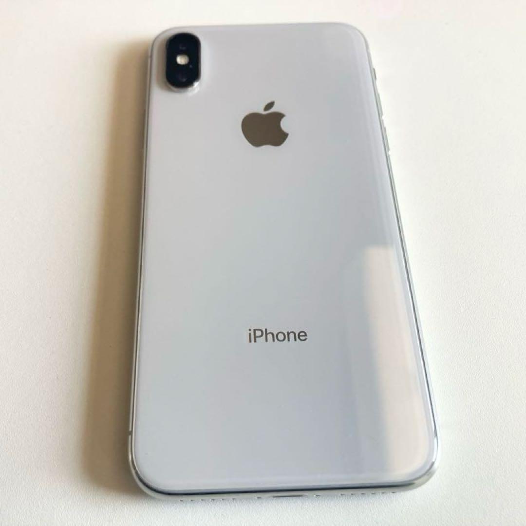 iPhoneX 256GB 背面ホワイト SIMフリー 美品 動作良好
