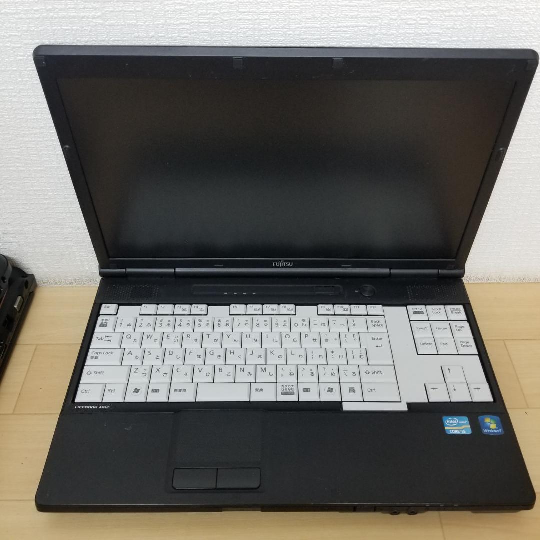 歳末セール ジャンク品 メーカー混合 5台セット ノートＰＣ(B1607