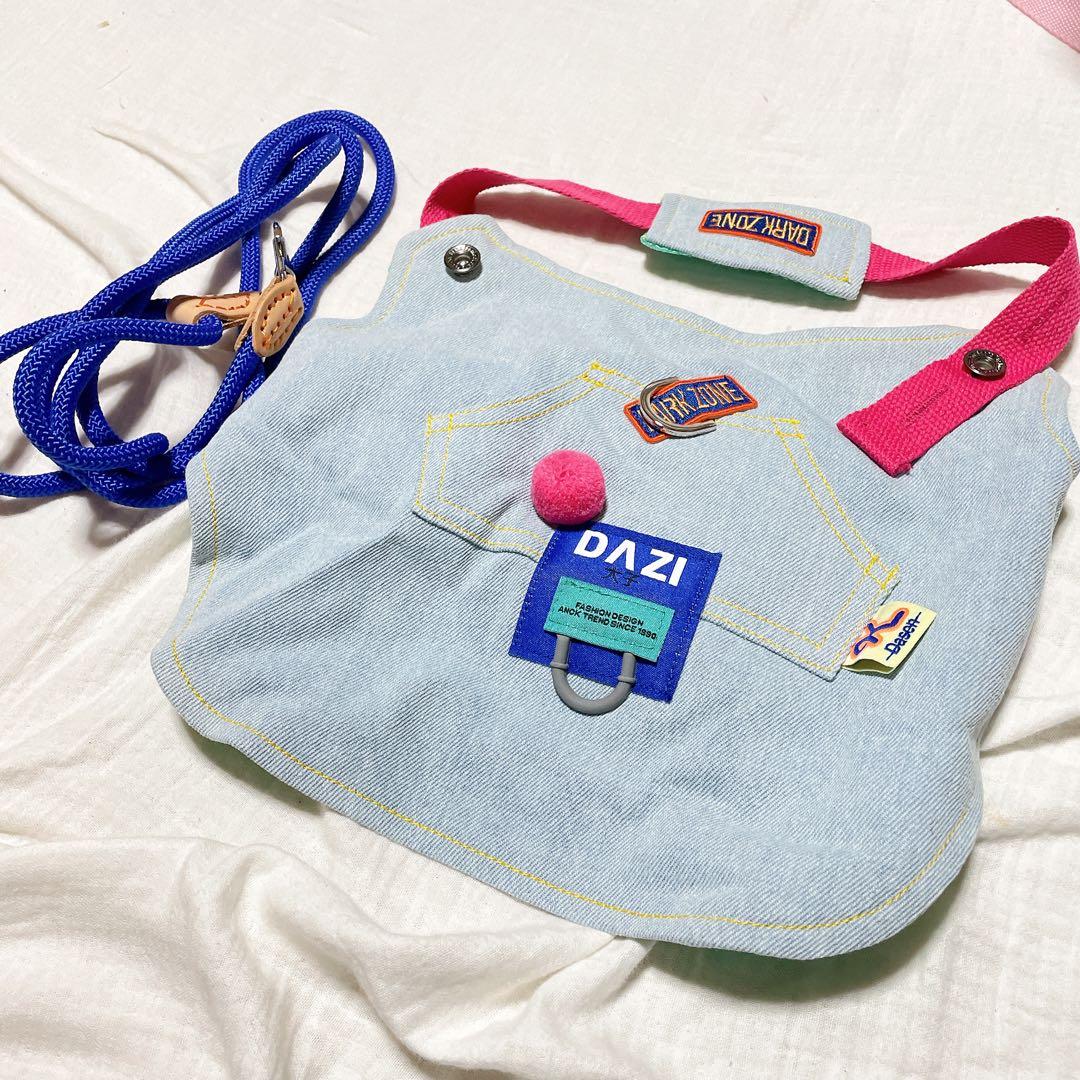 ペット用品 ハーネス リード 水色 XXLサイズ 大型犬