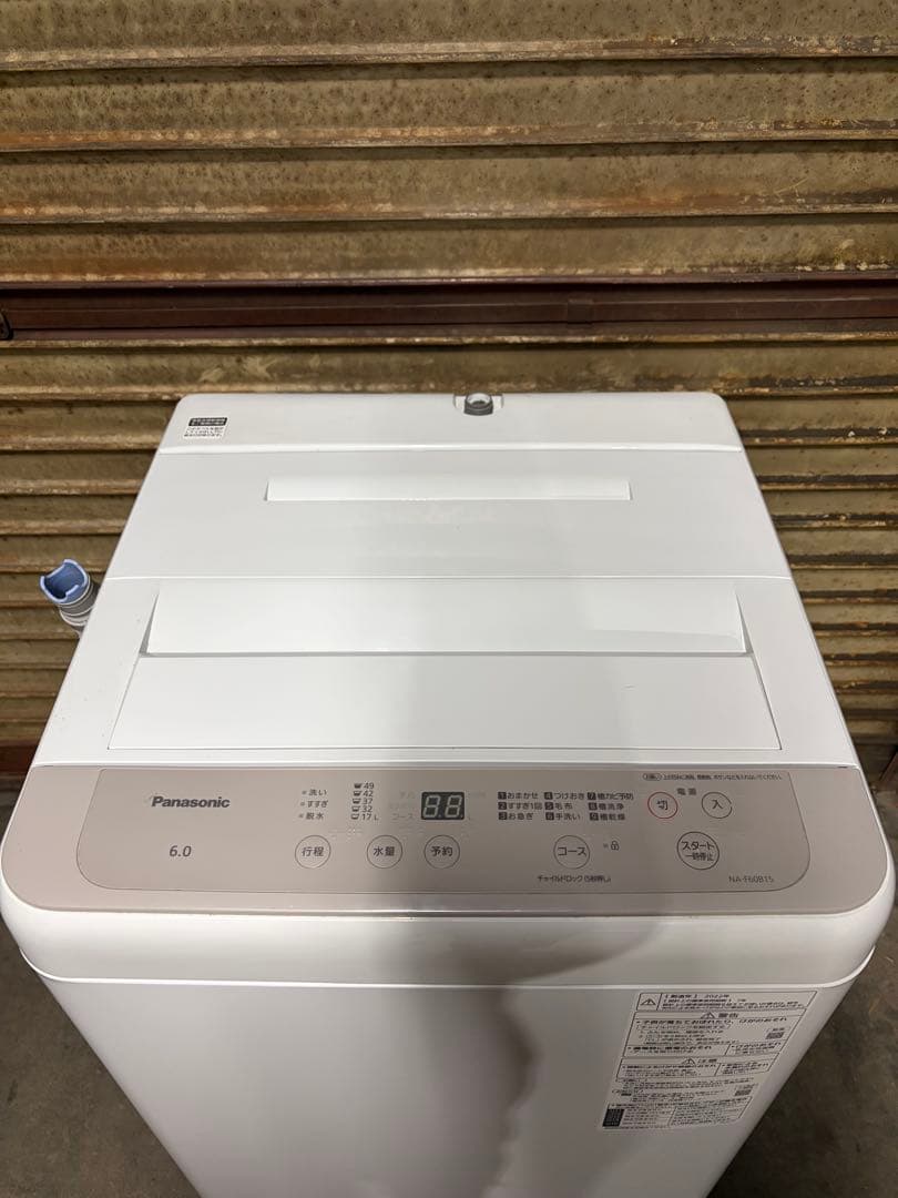 パナソニック 洗濯機 6.0kg NA-F60B15 2022年製