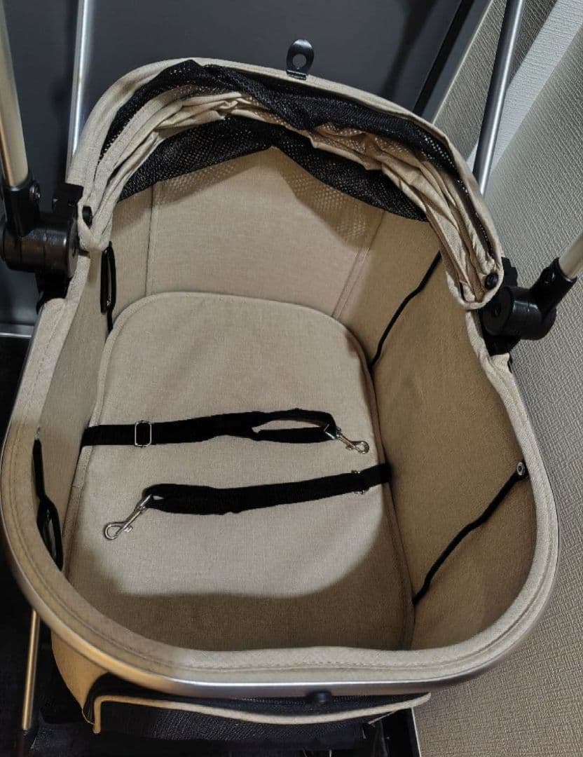 本日限定価格　bow＆mew　ペットカート　小型犬　ベージュ　数回使用