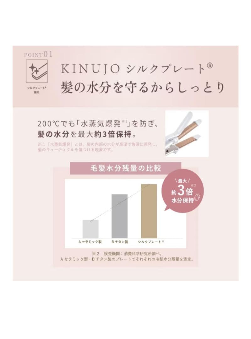 KINUJO 2way・3wayヘアアイロン