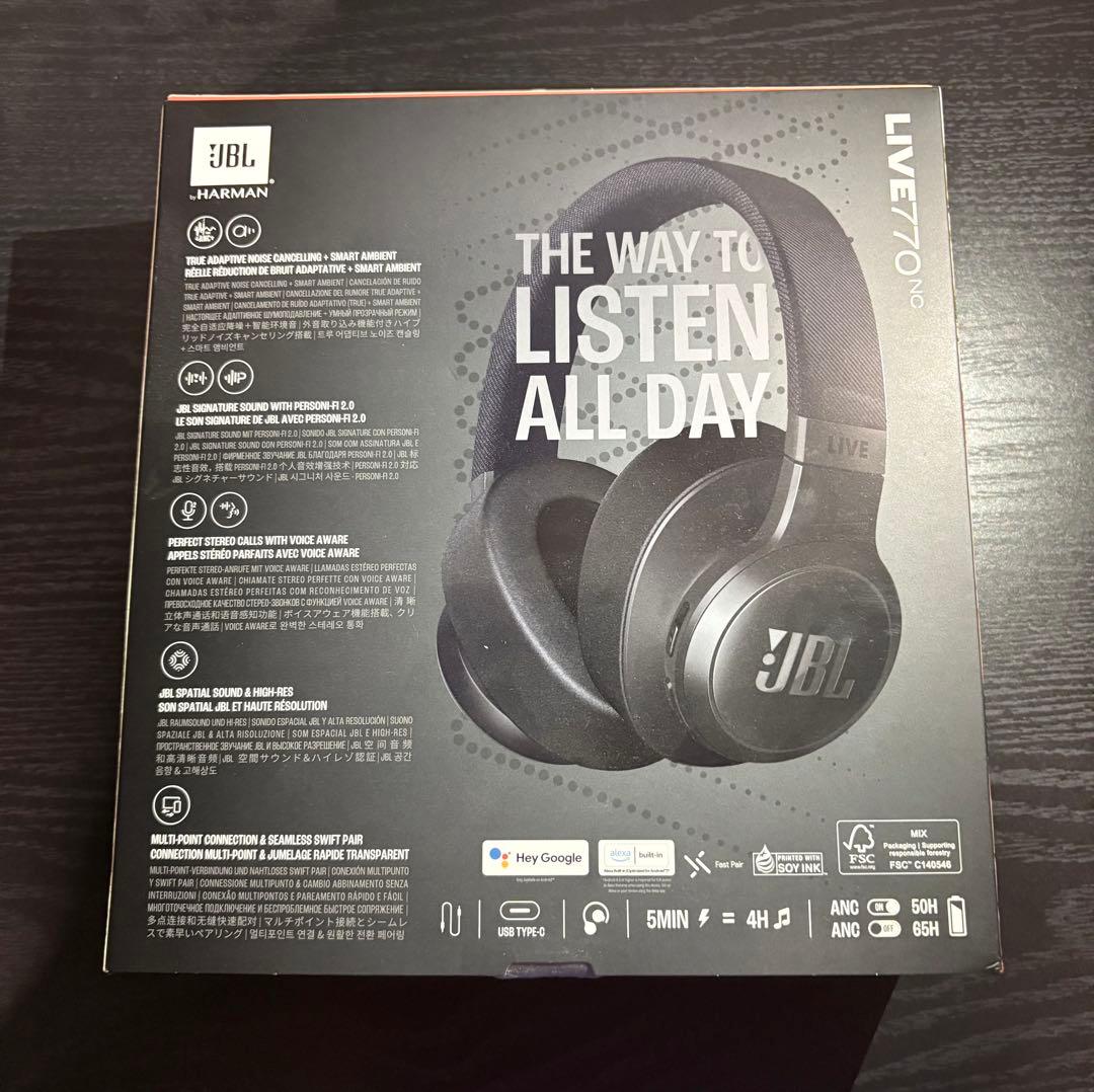 お値下げ可能❗️JBL LIVE 770NC ブラック ワイヤレスヘッドホン