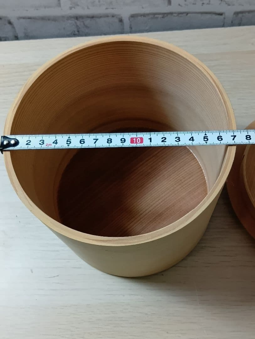 c*n様 【美品】 茶道具 杉木地 曲水指 利休形 曲物 綴目 水差し 茶事