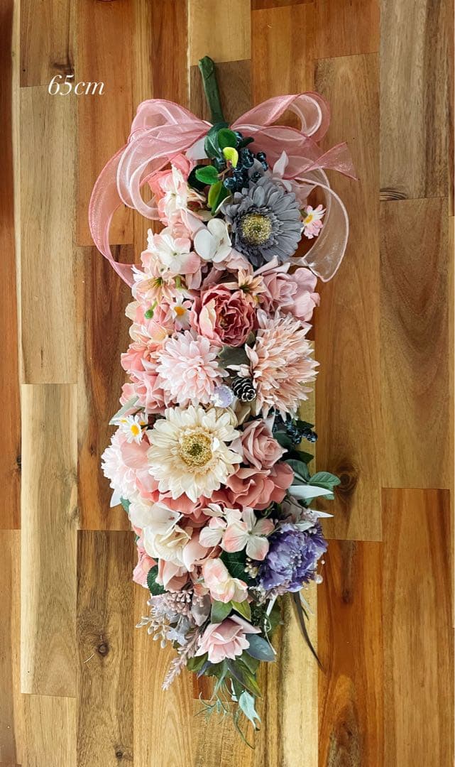 ꕤ*.゜さくら縦長スワッグꕤ*.゜特大 65cm