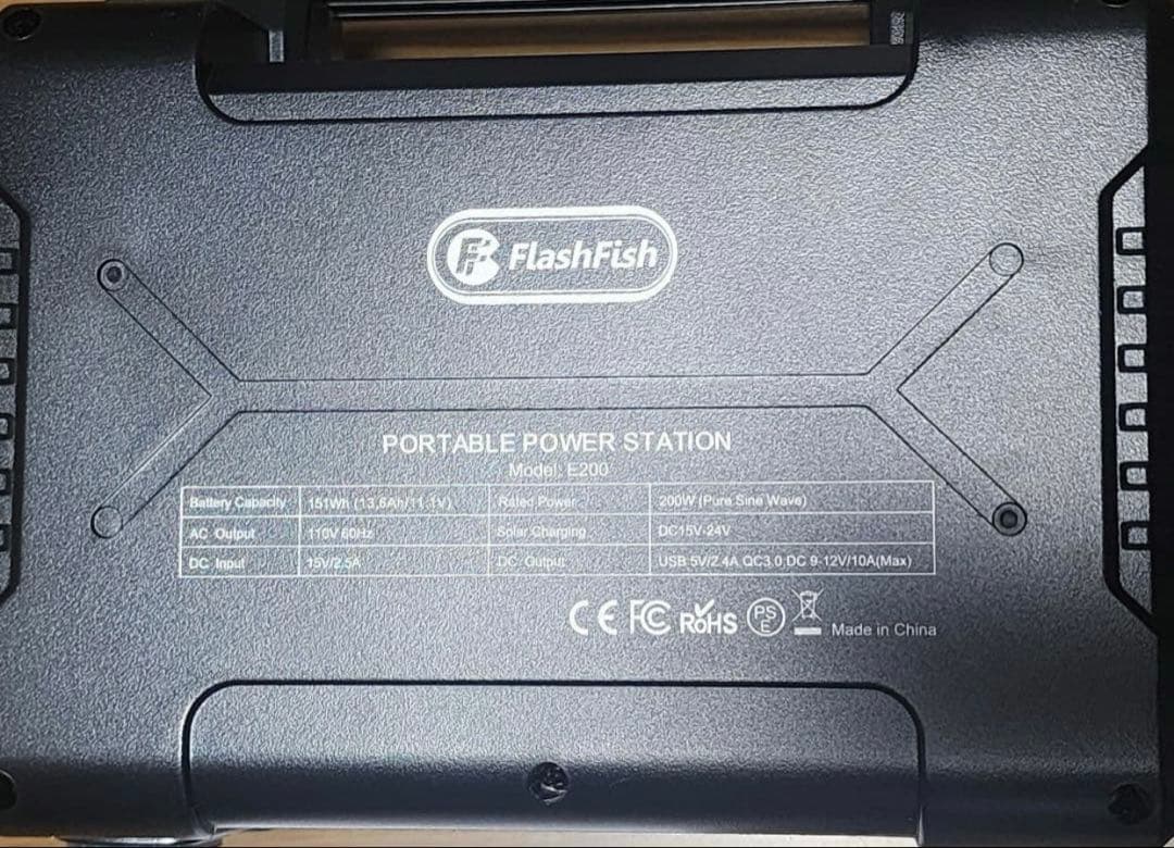FlashFish ポータブル電源 E200 40800mAh 151Wh