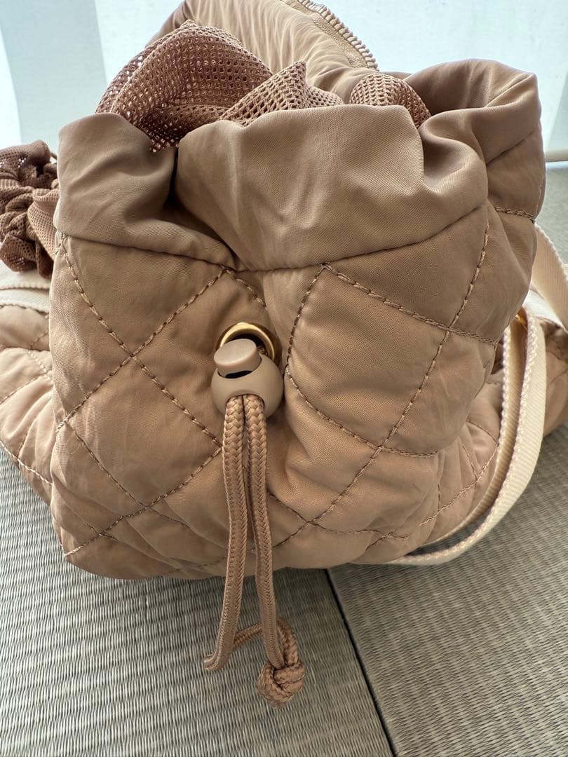 最終値下げ⭐︎超美品⭐︎moncheri キルティングワイドオープンバッグ