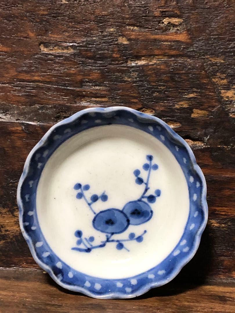 豆皿　時代　鎹継ぎ