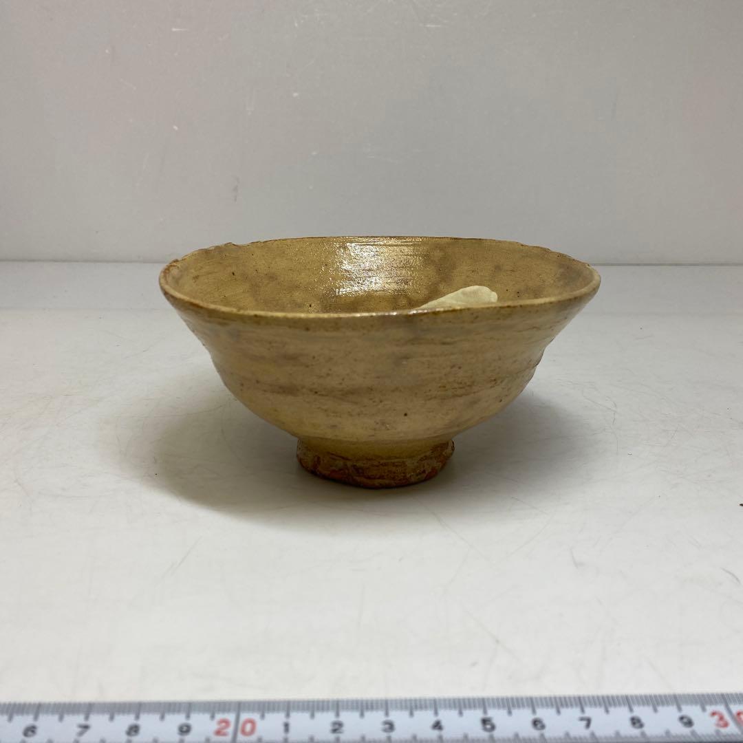 専用　古曽部焼 名工 寒川義崇 刷毛目 茶碗 共箱 口径約14cm