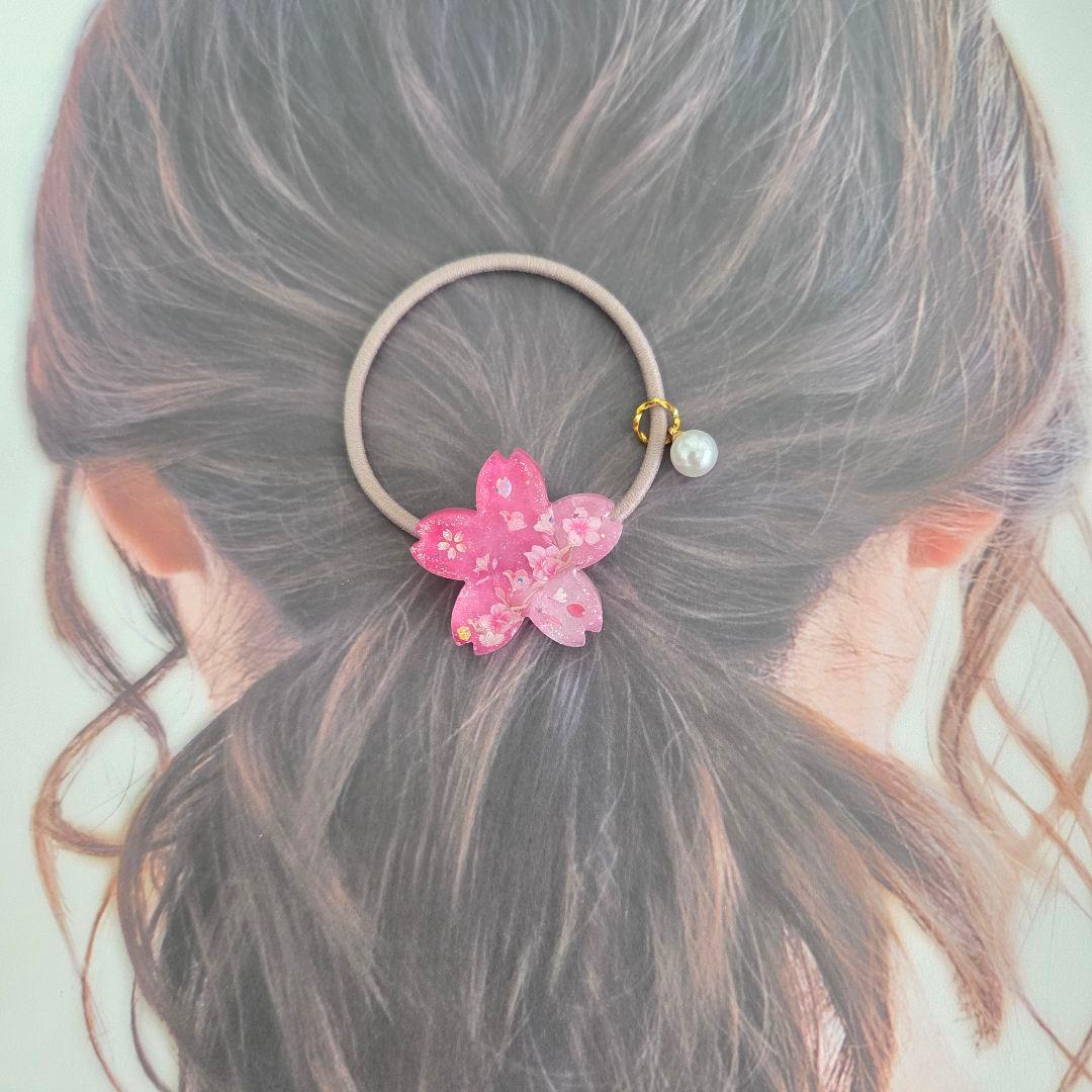 レジン　ハンドメイド　ヘアゴム　615