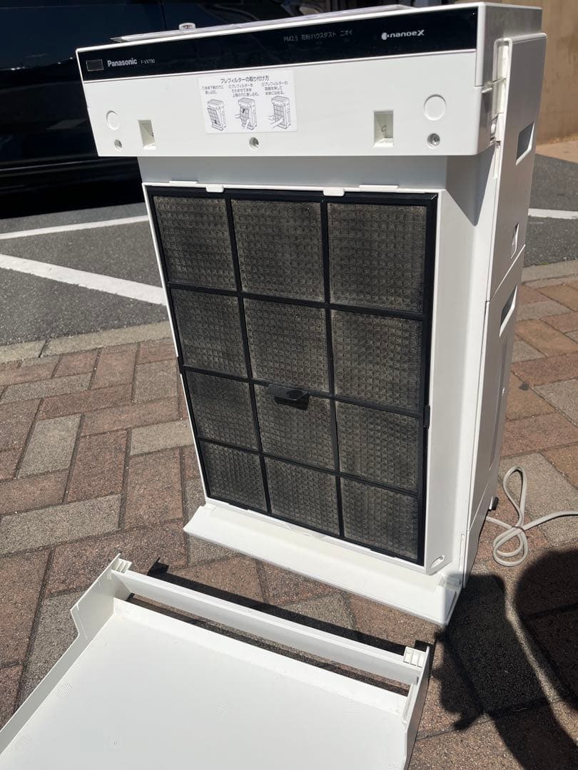 【美品】Panasonic 加湿空気清浄機 F-VXT90　20年 ナノイーX