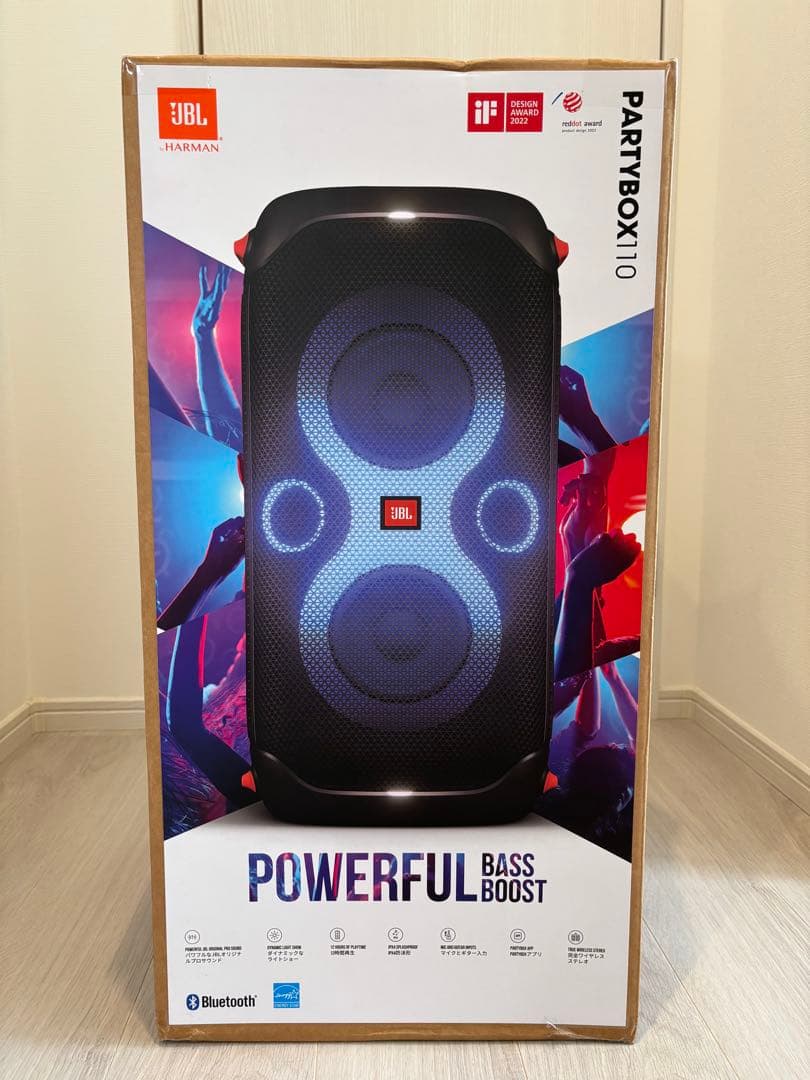 PARTYBOX110JN JBL　ワイヤレスパーティースピーカー ブラック