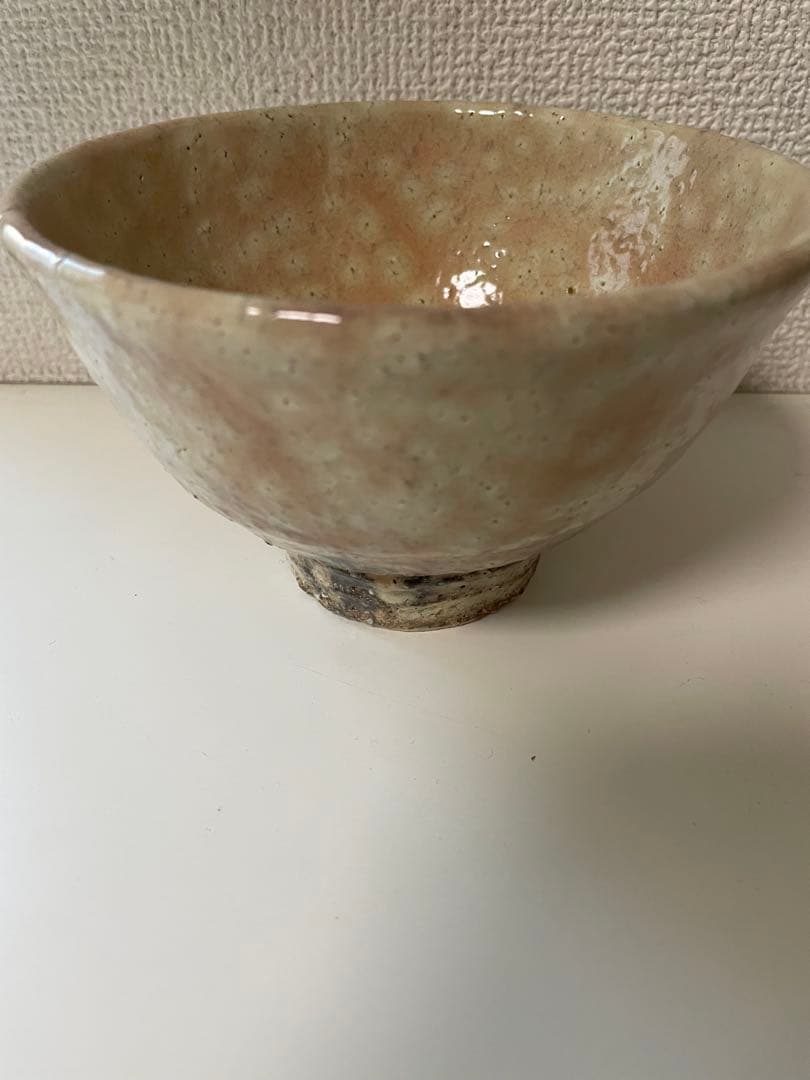 天龍窯 萩茶碗 服部陶炎造