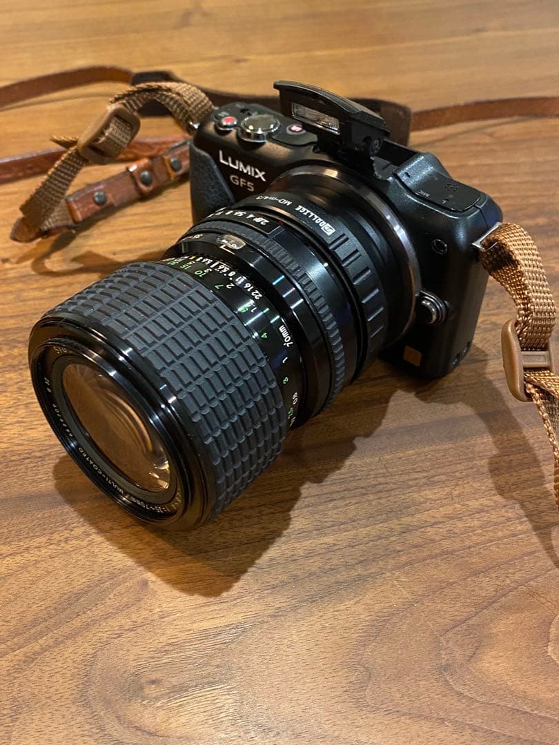 LUMIX gf5 動作品　MDマウント　オールドレンズ2本　35-70 200