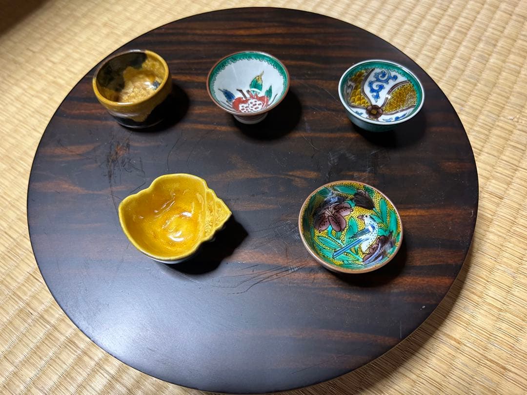 初代徳田八十吉　盃5客　美品