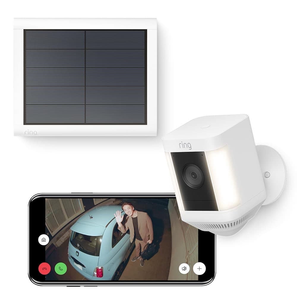Amazon Ringセキュリティカメラ+ソーラーパネル+予備電池セット