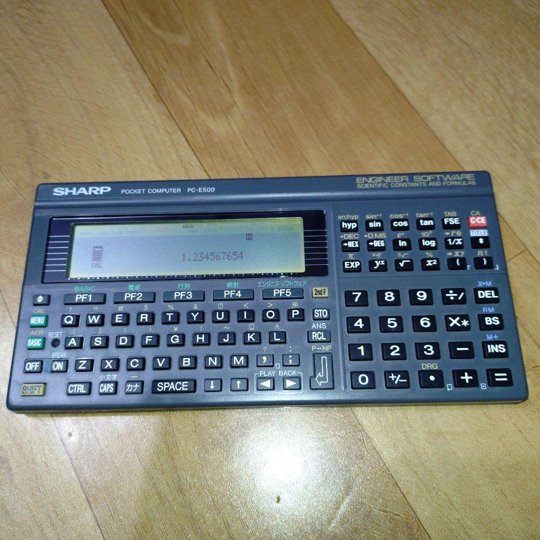 SHARP PC-E500 ポケットコンピュータ
