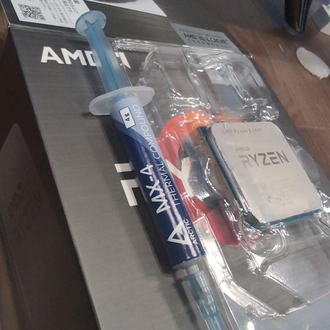 【値下げしました】　AMD Ryzen 5 3600 CPU（グリス付き）