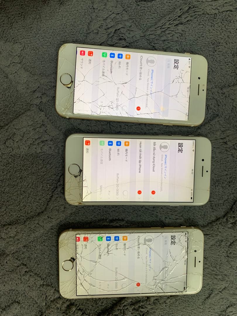 iPhone 6 画面ひびあり 3台セット