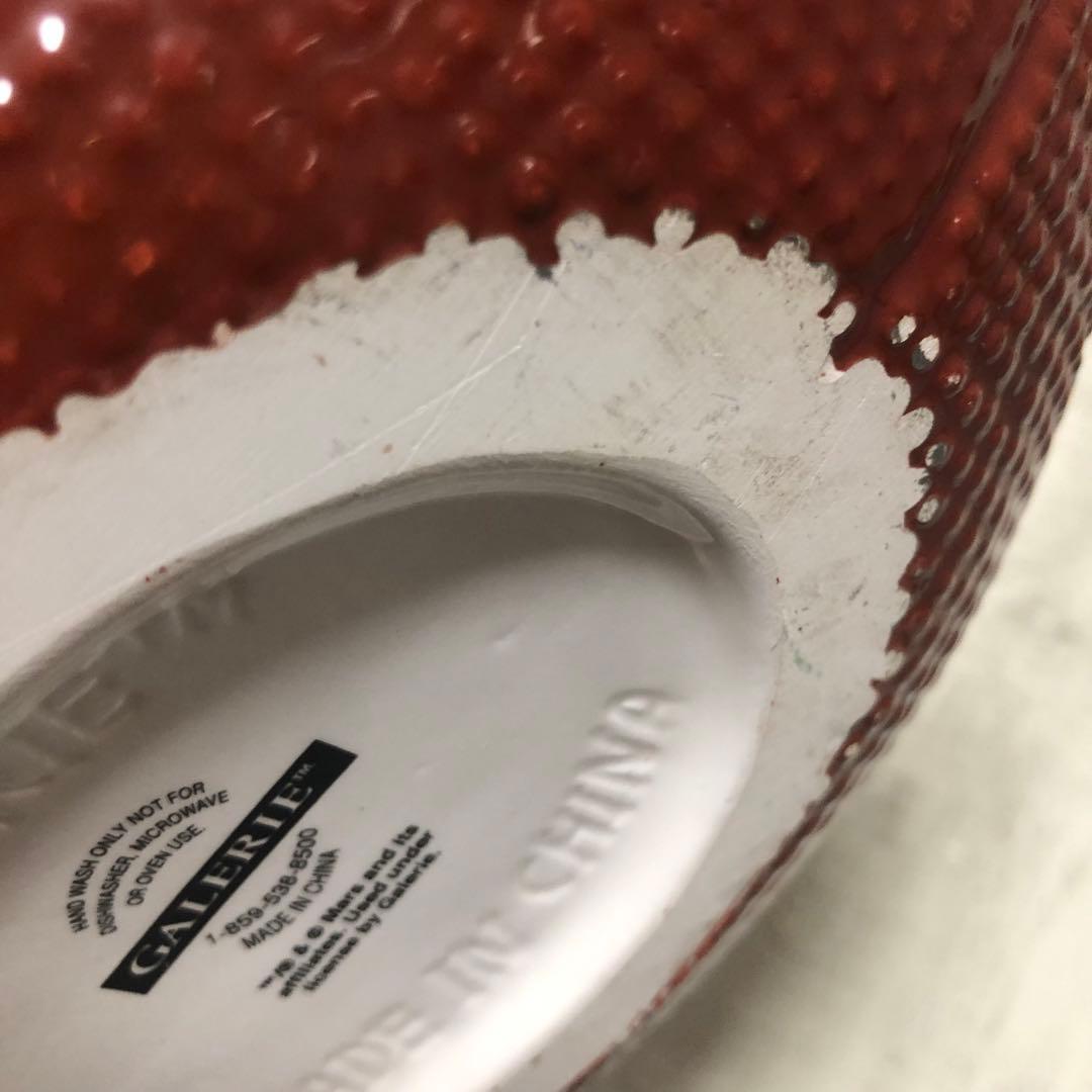 アメリカ限定スニッカーズラグビーボール型セラミック陶器クッキージャー小物入れ
