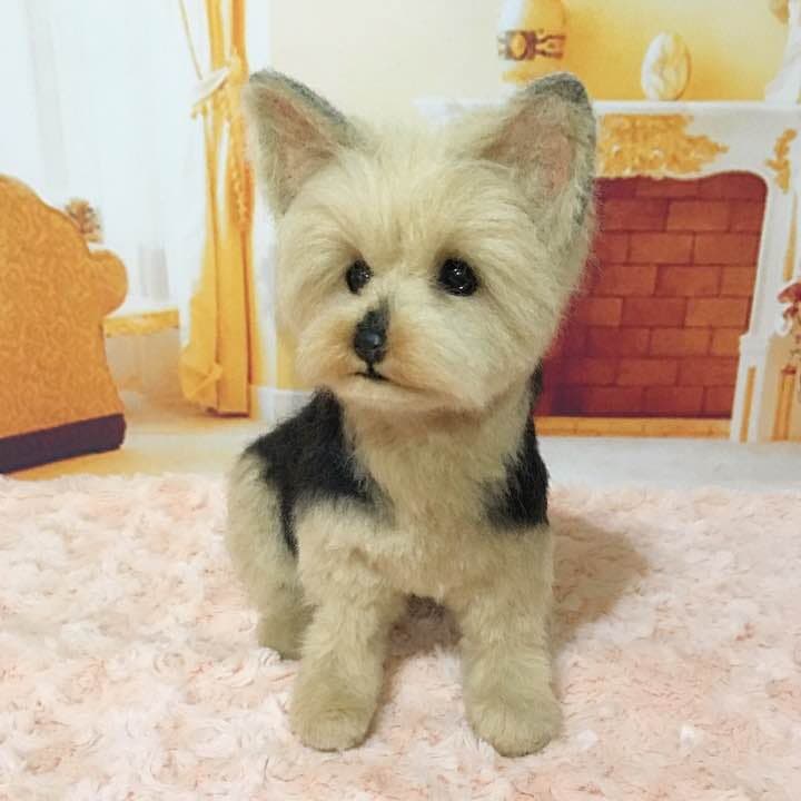 ヨーキーちゃん✩参考用✩羊毛フェルト
