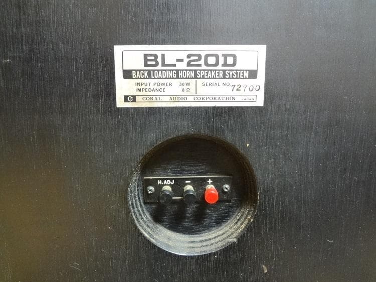 CORAL BL-20D エンクロージャー ペア