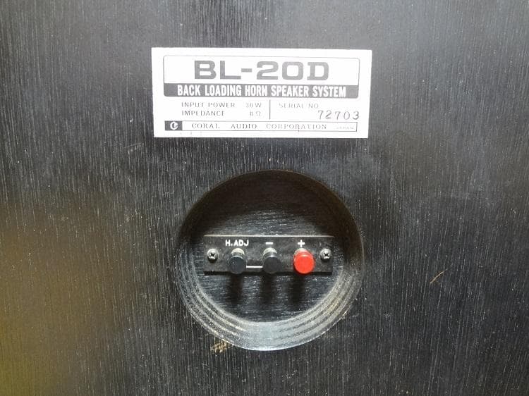 CORAL BL-20D エンクロージャー ペア
