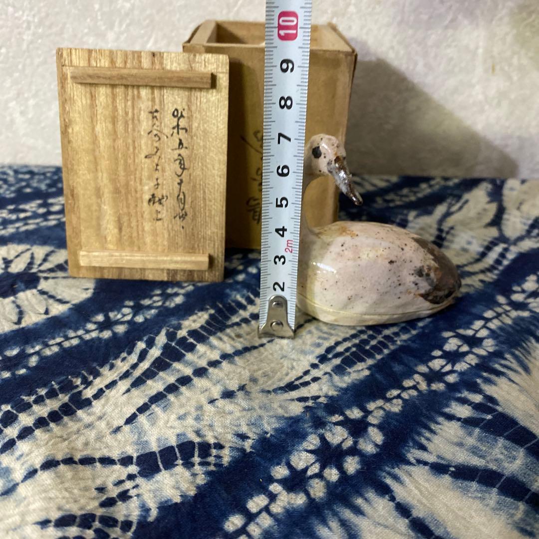 献上品？　時代　鶴　香合　茶道具