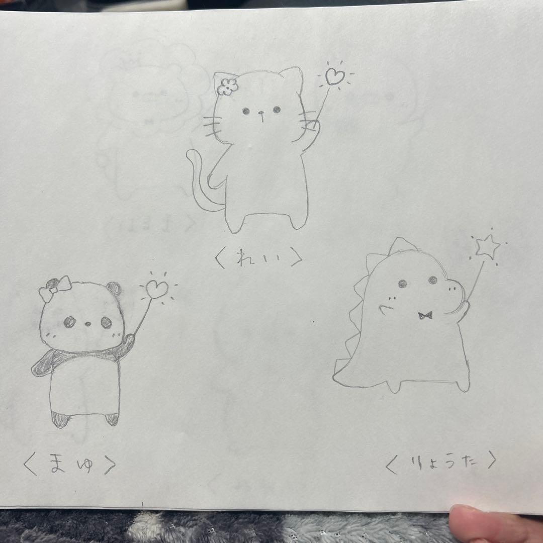 ぷにぷにさま♡木目調オーバルプレート9枚