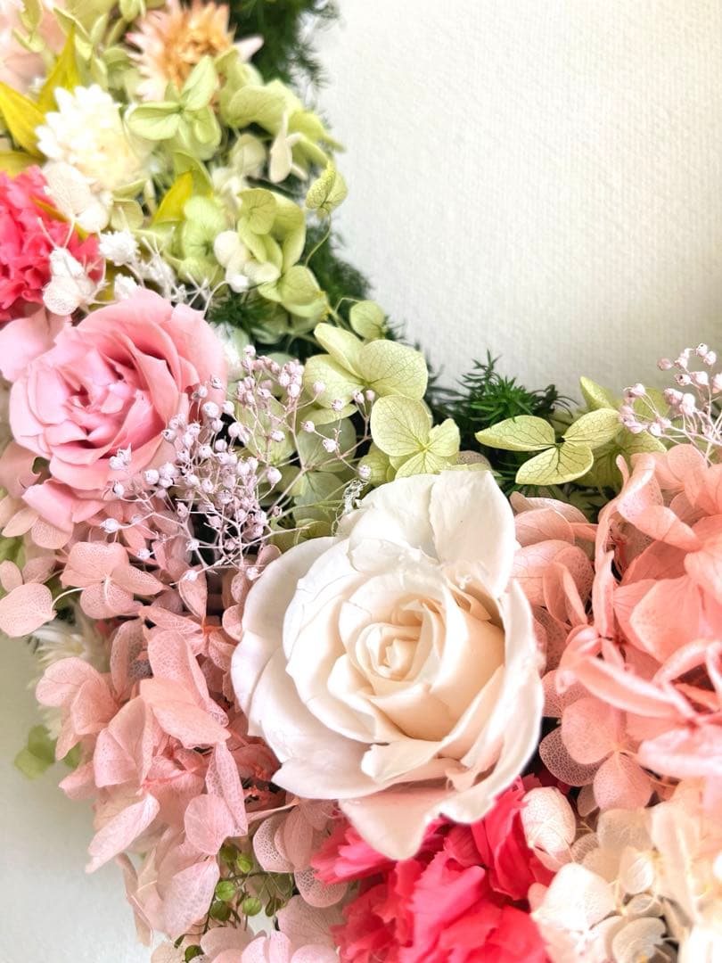 プリザーブドフラワーリース30cm mflower003