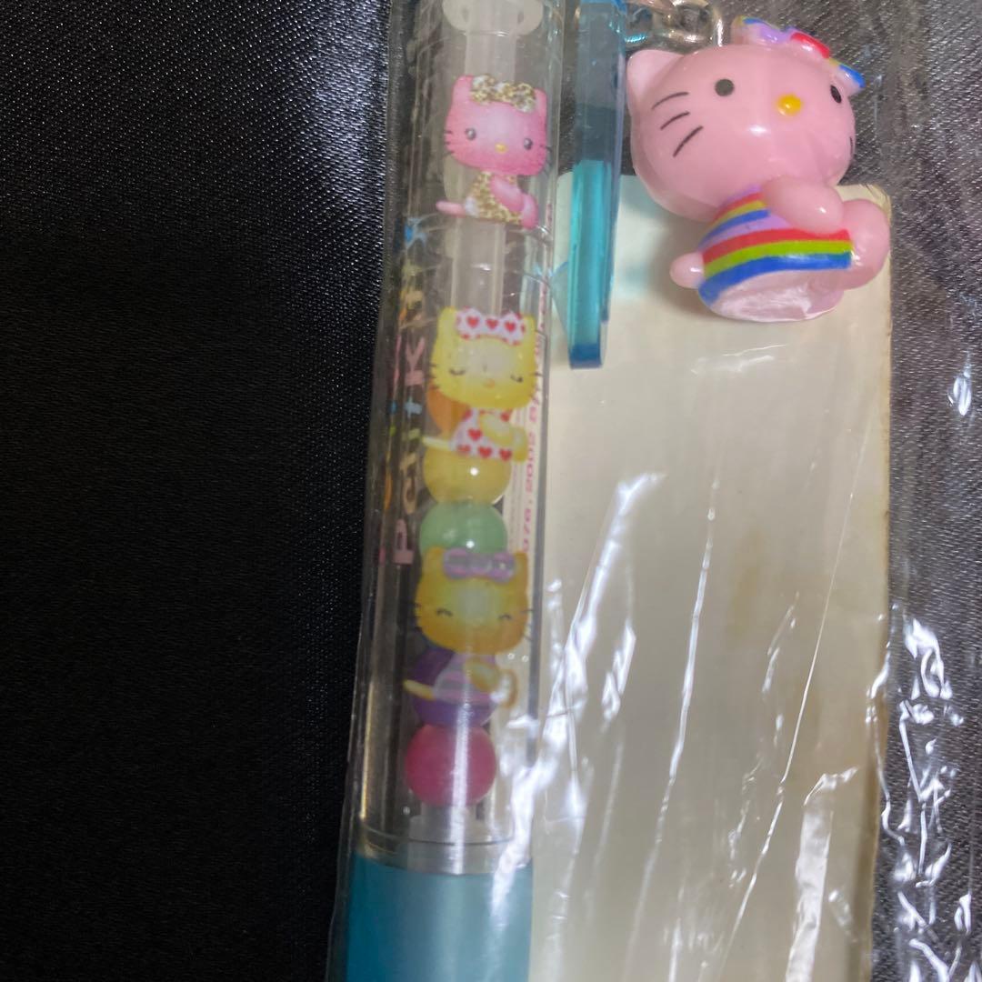 公*o様 [平成レトロ]サンリオキティチャーム付きシャープペンシル 新品未開封[