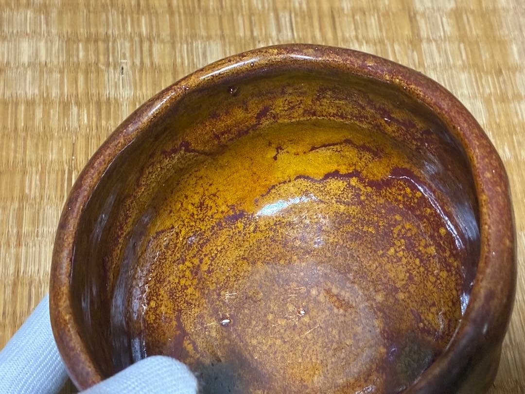 茶道具 大樋焼 【大樋一平？】茶碗 共箱？