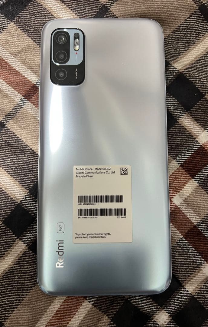 Redmi Note 10 JE 64GB クロームシルバー 箱 ケース付