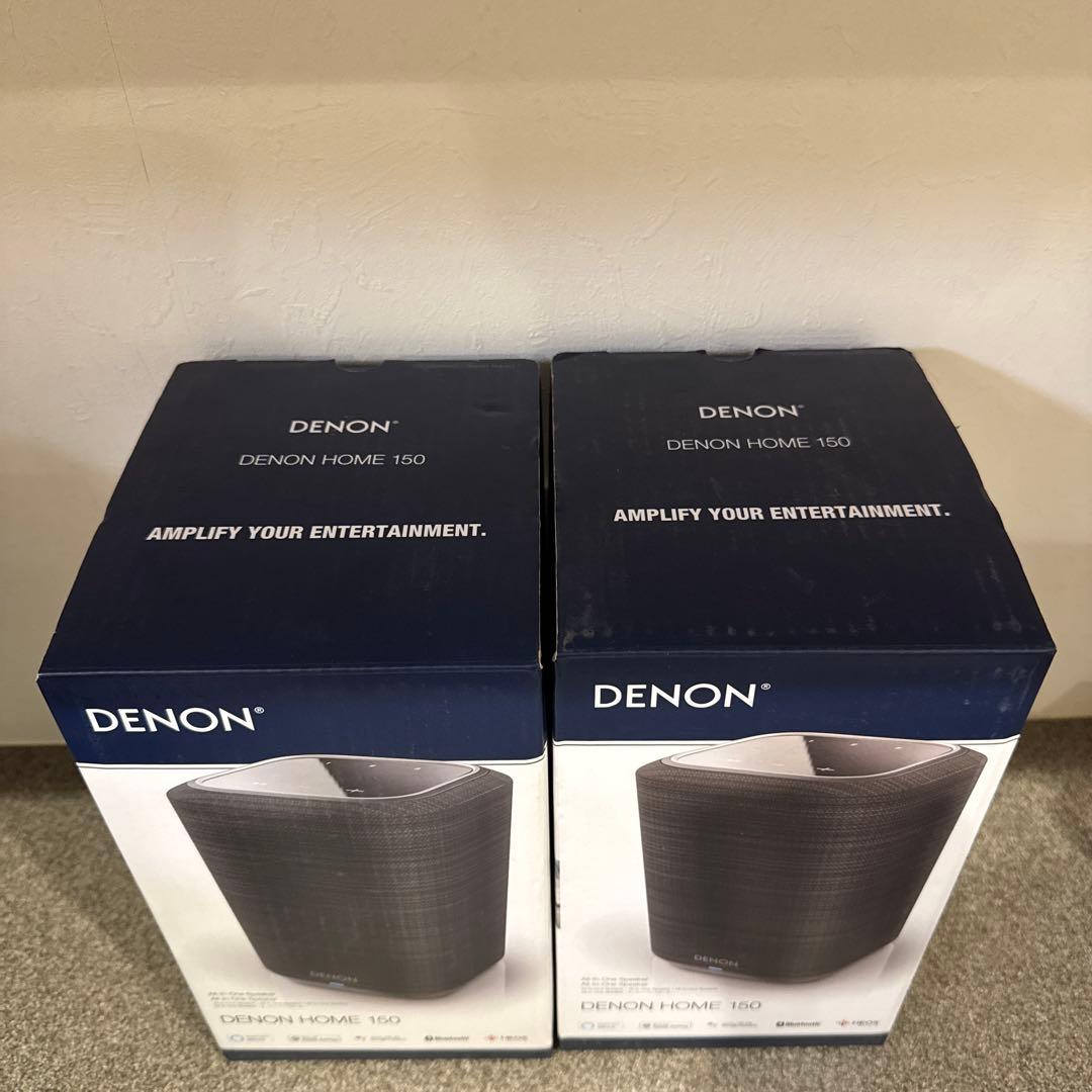 最初値下げ　早い者勝ち　スピーカー グレー DENON150 美品　2個