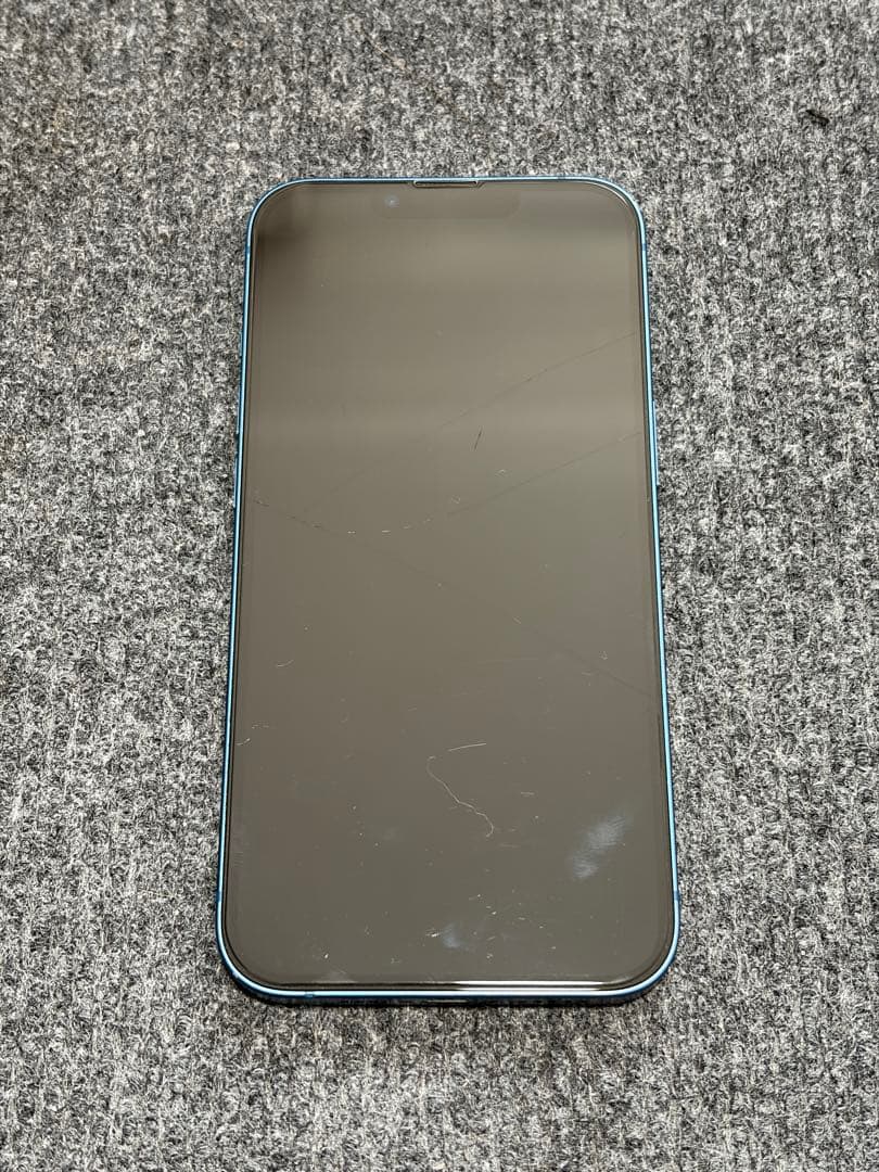 iPhone13 ブルー 128GB simフリー （中古ケース付き）