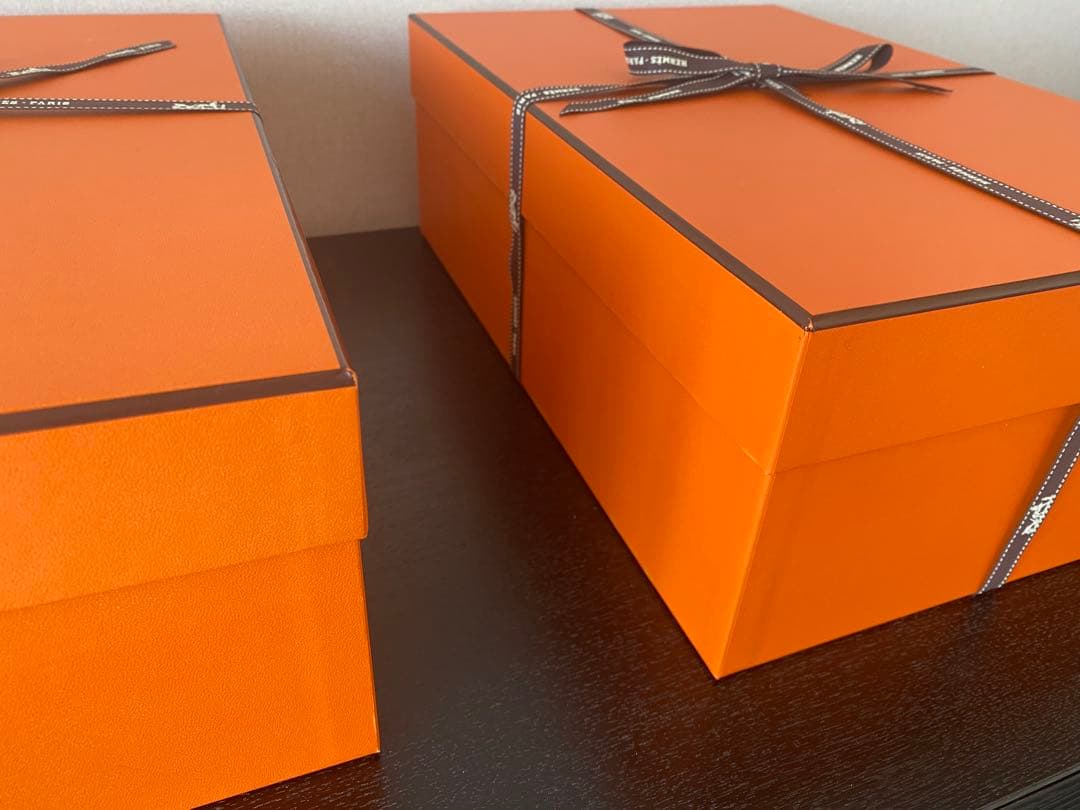 HERMES エルメス 空箱 & リボン 3セット ＋ ショッパー1枚